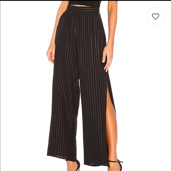 BCBGeneration Side Split High-Rise Palazzo Pants* - Picture 4 of 4